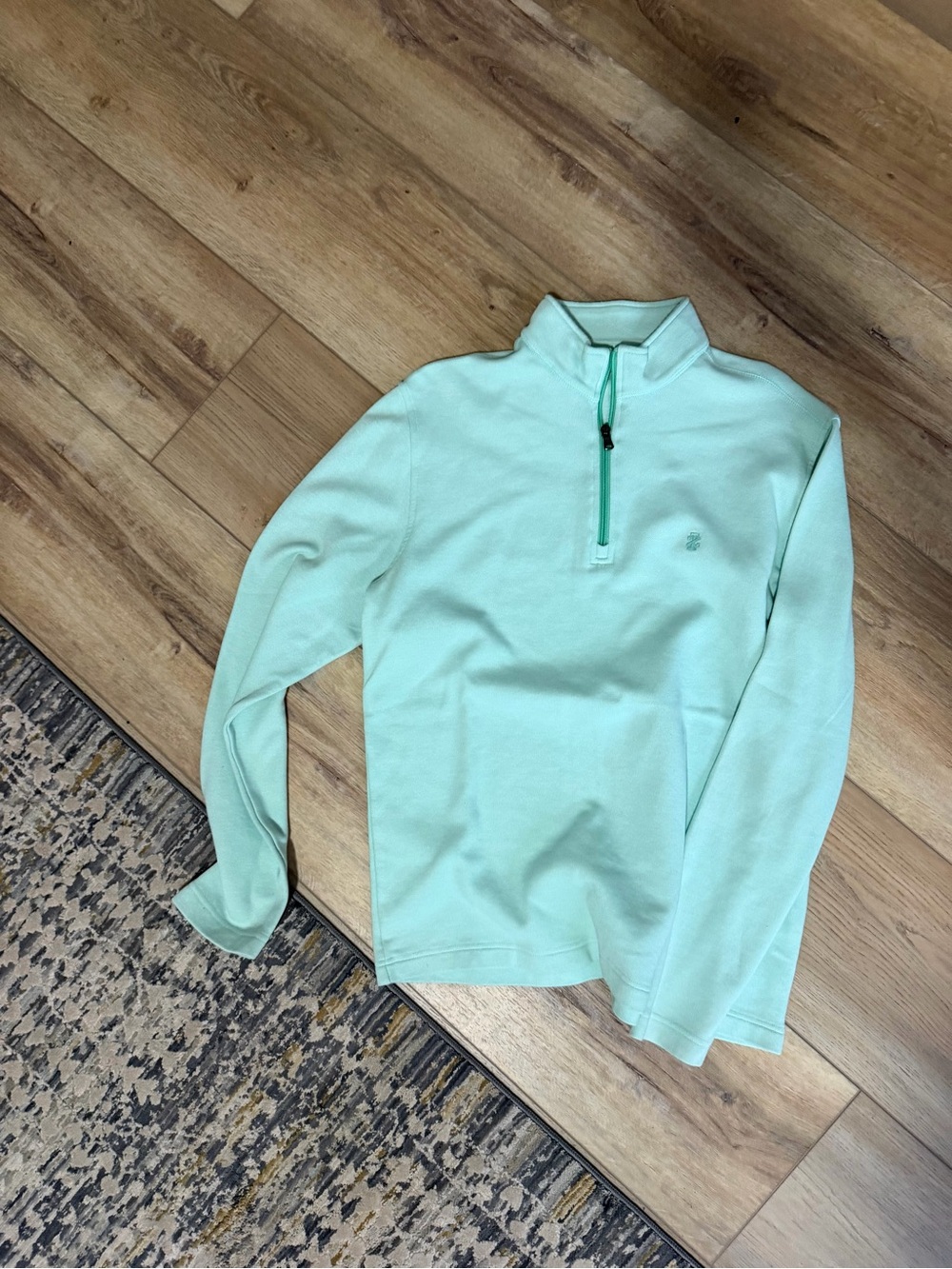 Izod Light Mint Quarter-Zip Pullover